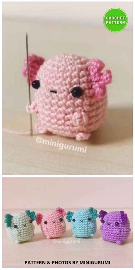 8 Lovable Crochet Amigurumi Axolotl Patterns - Crafting Happiness