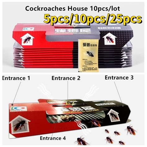 5pcs/10pcs/25pcs lot Cockroach Killing Bait Sticky Catcher Traps ...