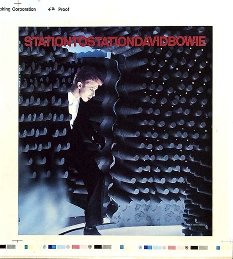 David Bowie – Unreleased “Station To Station” Color Album Cover Slick