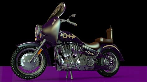 Prince Purple Rain Bike 3D Model OBJ 3DS C4D DXF | CGTrader.com