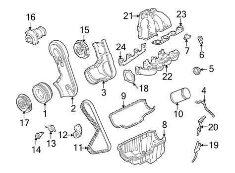 Ford Ranger Engine Timing Cover. 2.3 LITER, inner. 2.5 - F57Z6019C ...