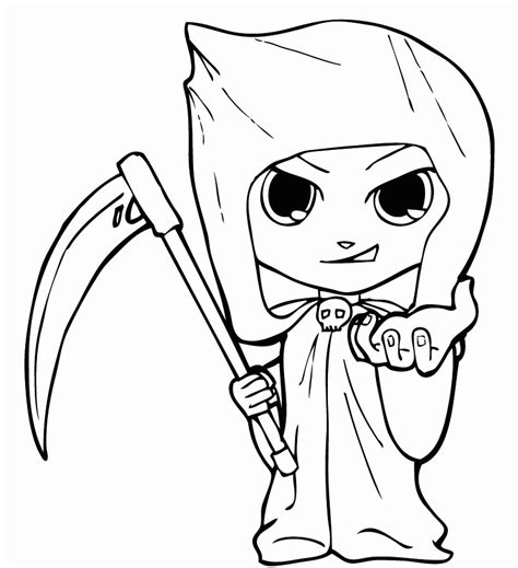 Grim Reaper Coloring Pages - Best Coloring Pages For Kids | Ausmalbilder, Ausmalen, Vorlagen