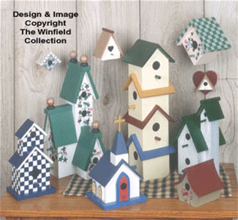 Decorative Birdhouse Combo Pattern Set, Shelf Decor : The Winfield ...