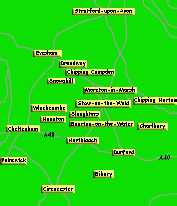 Cotswolds tourist guide to the towns and villages in the central part ...