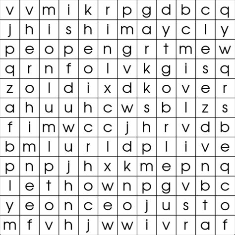 Free Word Searches - Dolch Words First 2