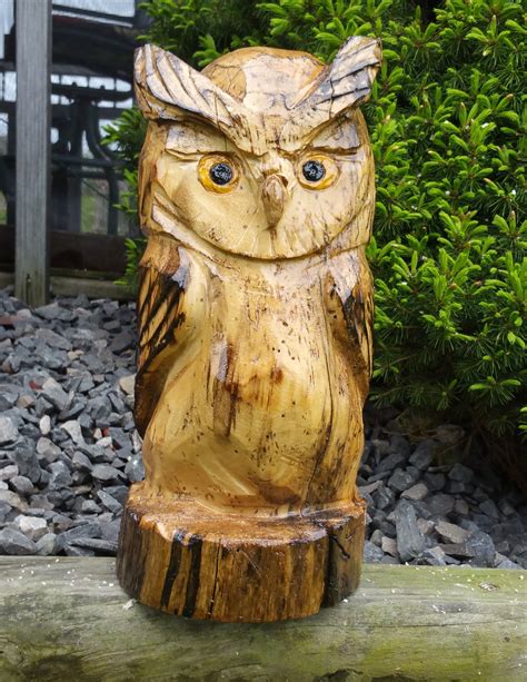 Owl Carving, Chainsaw Carving, Chainsaw Art, Wood Carving, Statues, Yard Decoration, Animals ...