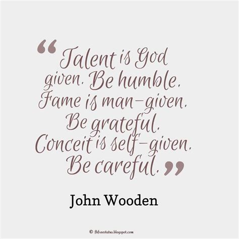 Talent Is God Given Quote - ShortQuotes.cc