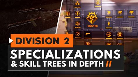 The Division 2 | Specializations and Skill Trees in Depth - YouTube