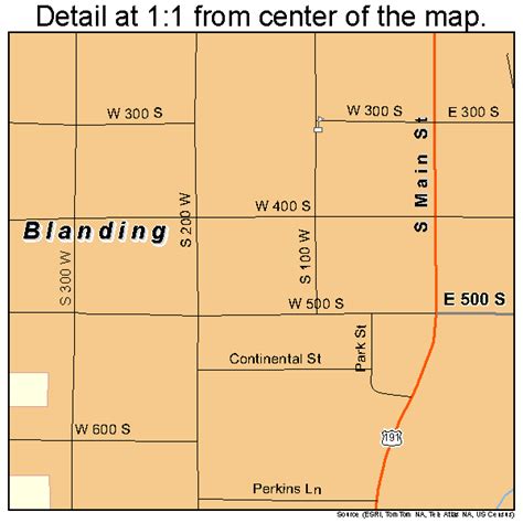 Blanding Utah Street Map 4906370