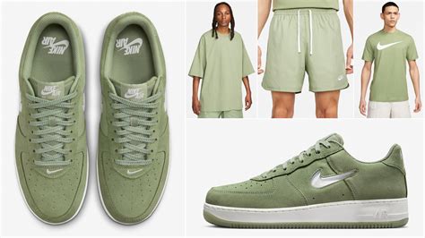 Nike Air Force 1 Low Jewel Oil Green Shirts Clothing Outfits