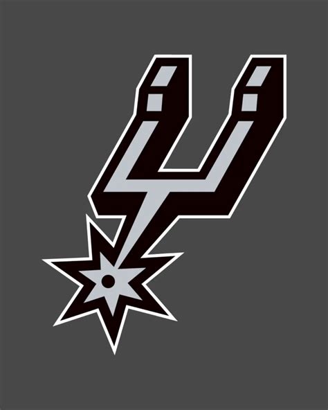 Black San Antonio Spurs Logo