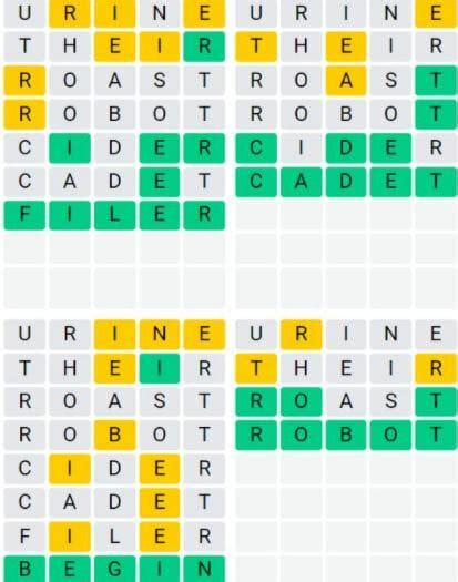 Today’s Quordle Puzzle #28 Answer – February 21 2022 4 Daily Words ...