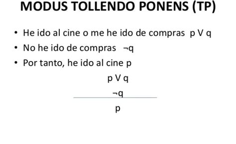 Reglas De Inferencia Logica Ejercicios Modus Ponens Modus Tollens ...