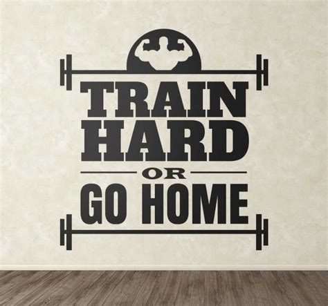 Train Hard Fitness Sticker - TenStickers