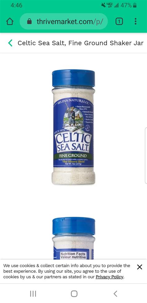 Celtic sea salt | Celtic sea salt, Nutrition facts, Sea salt