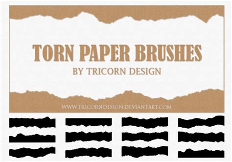 Torn Paper Brushes - Free Photoshop Brushes at Brusheezy!