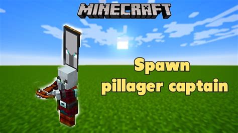 How to spawn Pillager Captain in Minecraft | Little Gamer 48 - YouTube