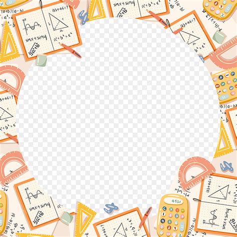 Math Calculator PNG Image, Hand Drawn Notebook Calculator Math School Supplies Border Element ...