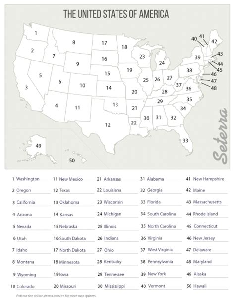 Blank States And Capitals Map - Printable Map