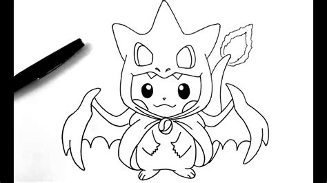 Dessiner Pikachu Dracaufeu - Pokémon - YouTube