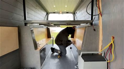 Sprinter Van electric bed lift install Happijac alternative - YouTube