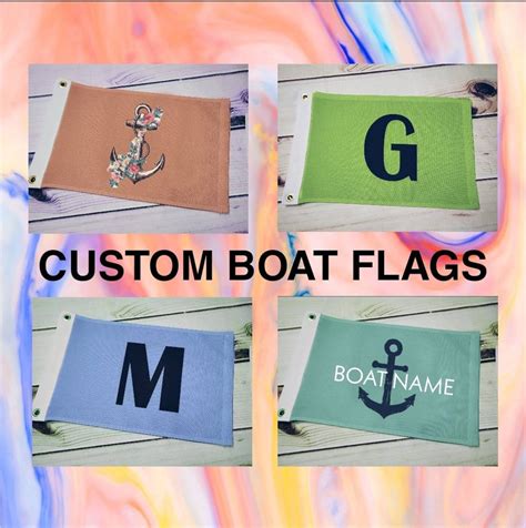 Custom Boat Flag Pontoon Boat Flag 12x18 Flag with | Etsy