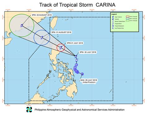 “Carina” intensifies into tropical storm - Philippine Canadian Inquirer Nationwide Filipino ...