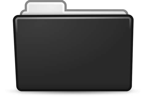 Black Folder Png Folder Flat Icon Png Transparent Png Kindpng | Images ...