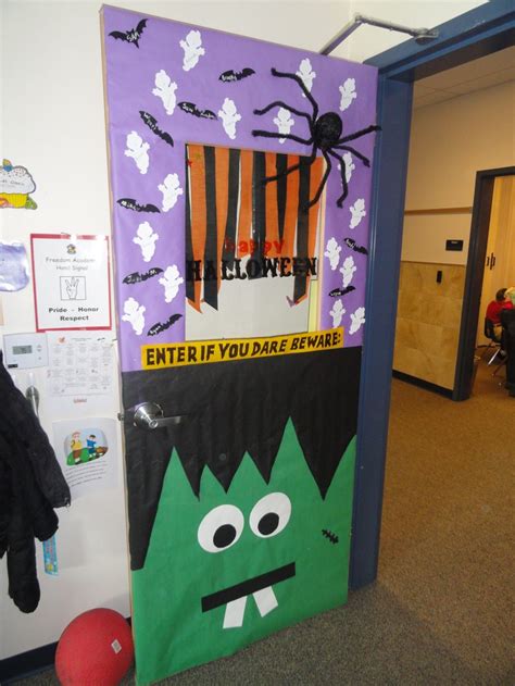 Monster door decoration. | Monster door decoration, Halloween door, Monster door