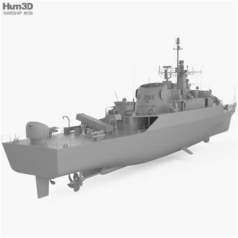 Alvand-class frigate 3D model - Ship on Hum3D