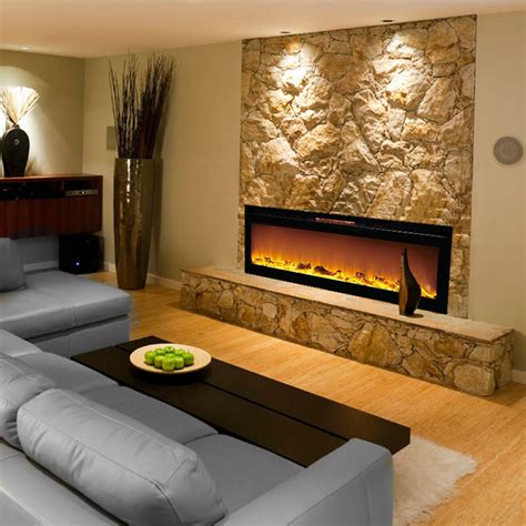 Astoria 60 Inch Built-in Ventless Heater Recessed Wall Mount