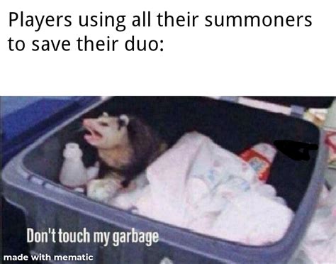 Garbage meme for players protecting garbage : r/LeagueOfMemes