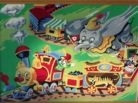 1950s Mid 20th Century, Retro Disney Dumbo Circus Train Art | Arts & Collectibles | Calgary | Kijiji