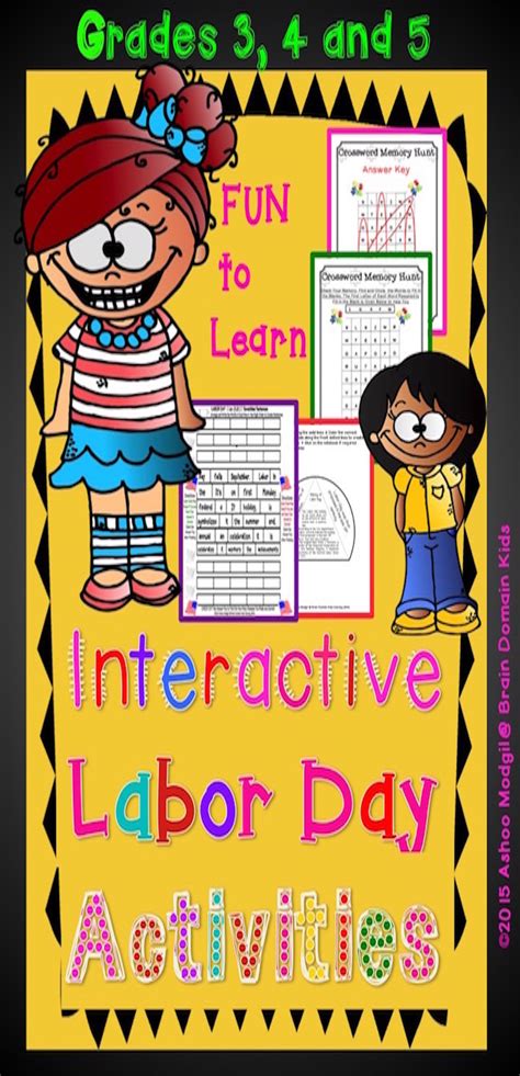 Labor Day Interactive Fun | Labour day, Interactive activities, Activities