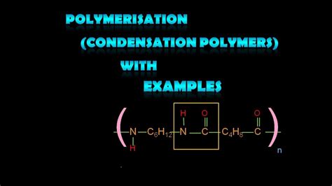 Condensation polymerisation: IGCSE, GCSE & A level, IB chemistry - YouTube