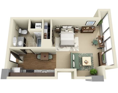 efficiency apartment floor plans | Interior Design IdeasInterior Design Ideas.