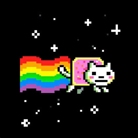 Nyan cat pixel art by mamaoohid on DeviantArt