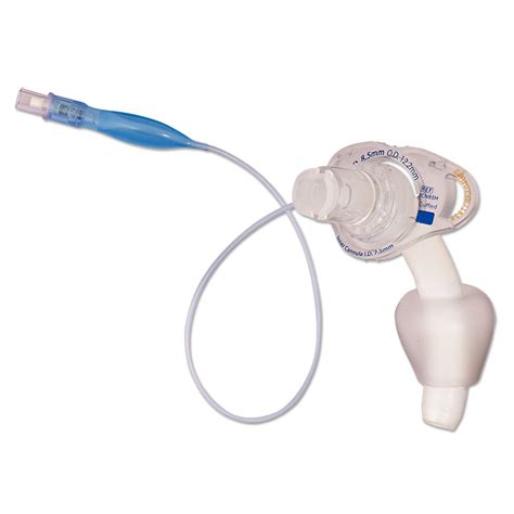 Kendall Shiley™ Flexible Tracheostomy Tube, Cuffless, Disposable Inner Cannula, 12.2mm OD, 8.5mm ...