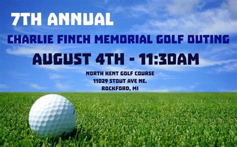 7th Annual - Charlie Finch Memorial Golf Outing, North Kent Golf Course, Rockford, August 4 2023 ...