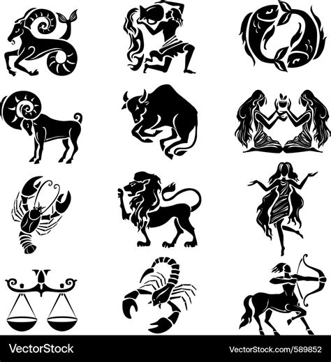 Zodiac sign Royalty Free Vector Image - VectorStock