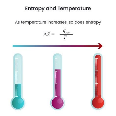 Premium Vector | Entropy and temperature science vector illustration graphic