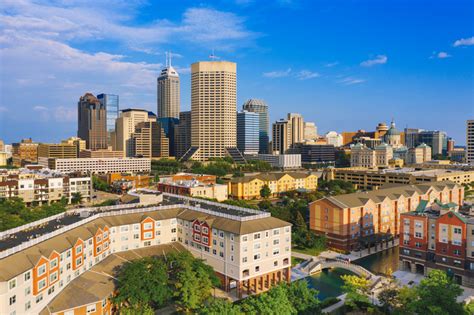 Aerial view of Indianapolis USA