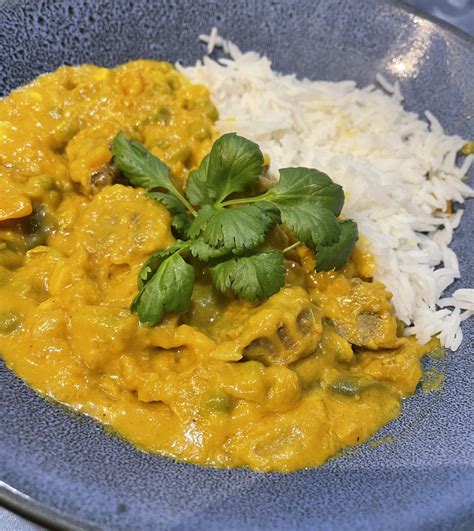 Creamy Coconut Curried Sausages