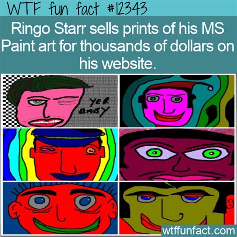 WTF Fun Fact - Ringo Starr's MS Paint Art