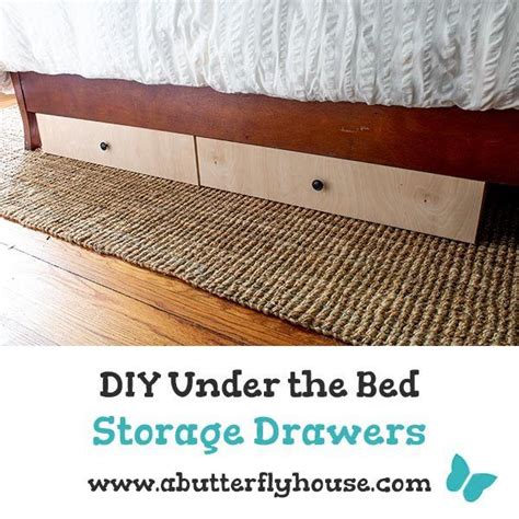 DIY Under the Bed Storage Drawer Plans - A Butterfly House