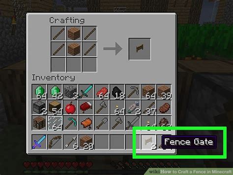 3 Ways to Craft a Fence in Minecraft - wikiHow