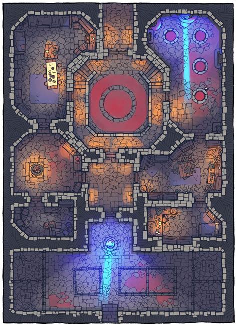 Cultist Lair Battlemaps Tabletop Rpg Maps Fantasy Map Dungeon Maps | Porn Sex Picture