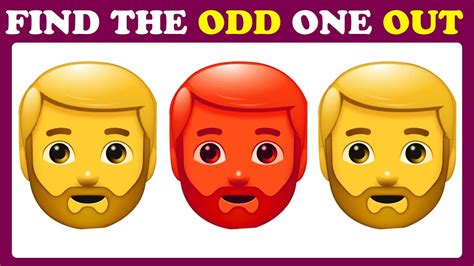 Guess The Odd Emoji Out in These Pictures Puzzles Odd One Out World Riddles IQ Test Emoji ...