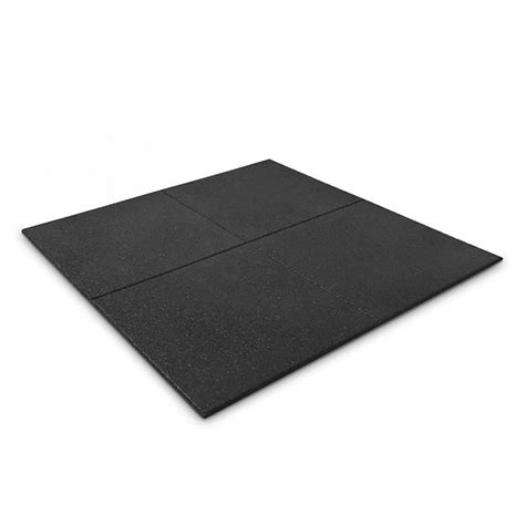 BodyMax Enduramax Black Rubber Gym Floor Tiles - 1m x 1m x 40mm ...