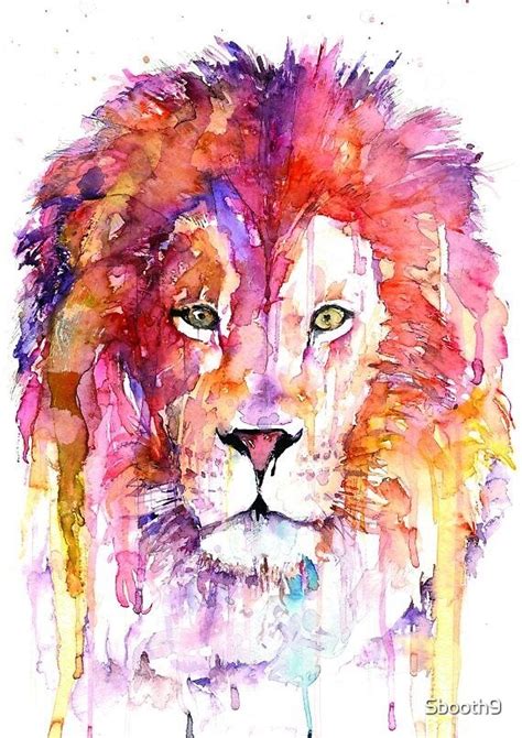 "Colourful Lion Design" by Sbooth9 | Redbubble